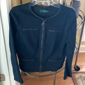 Ralph Lauren denim and leather jacket